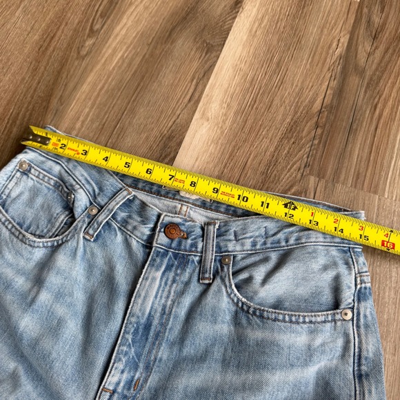 Madewell The Slouchy Boyjean Light Wash High Rise Straight Leg Denim Jeans 26 - Picture 7 of 7